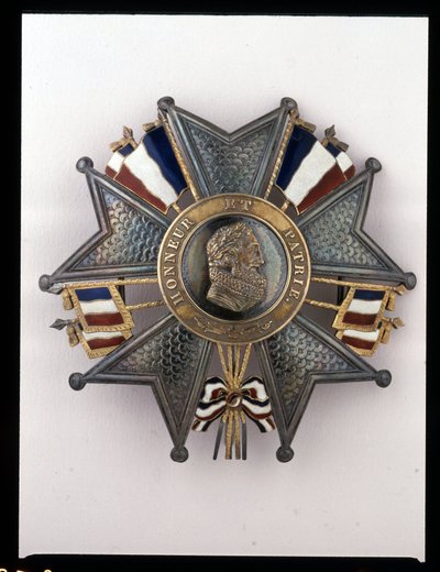 Monarchie de Juillet - Plaque de la Grand-Croix, Louis Philippe 1er : « Honneur et Patrie » - (effigie d