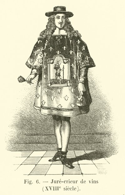 Juré-crieur de vins, XVIIIe siècle - French School