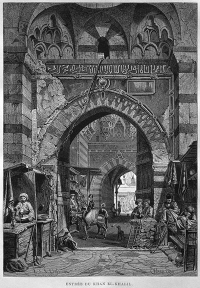 Entrée du Khan El-Khalil, de L