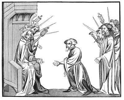 Le roi Charlemagne (742-814) recevant le serment de fidélité et d
