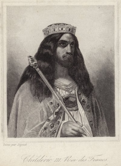 Roi Childéric III des Francs - French School