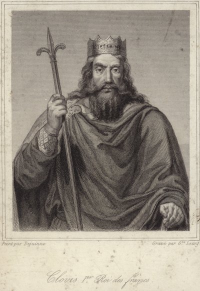 Roi Clovis I des Francs - French School