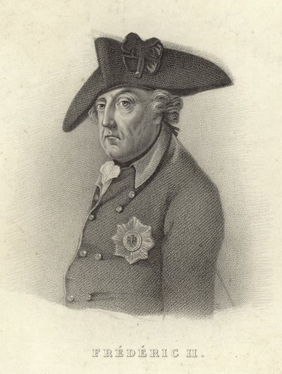 Roi Frédéric II de Prusse - French School