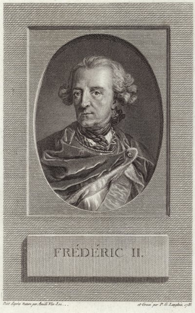 Le roi Frédéric II de Prusse - French School