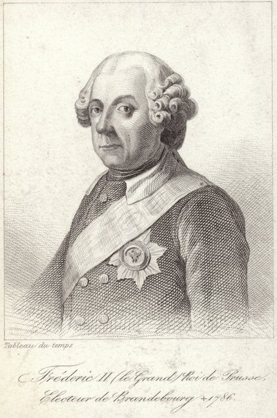 Roi Frédéric II de Prusse - French School