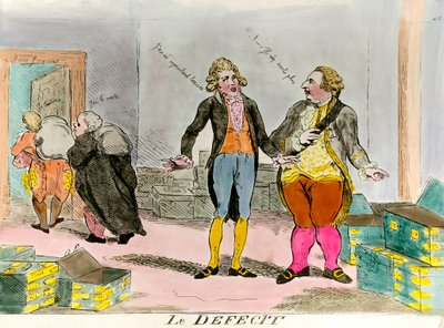 Le roi Louis XVI et le déficit financier - French School