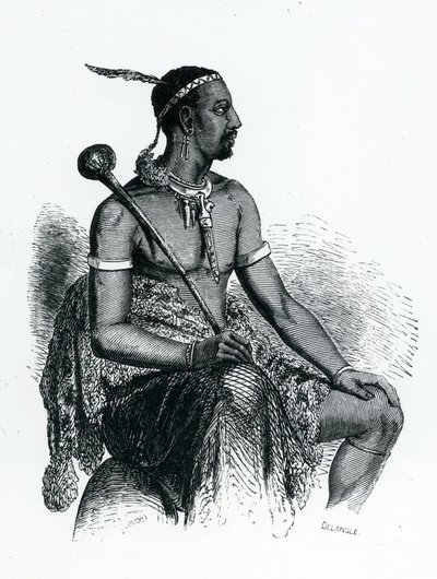 Roi Moshoeshoe Ier (c.1786-1870) 1833 - French School