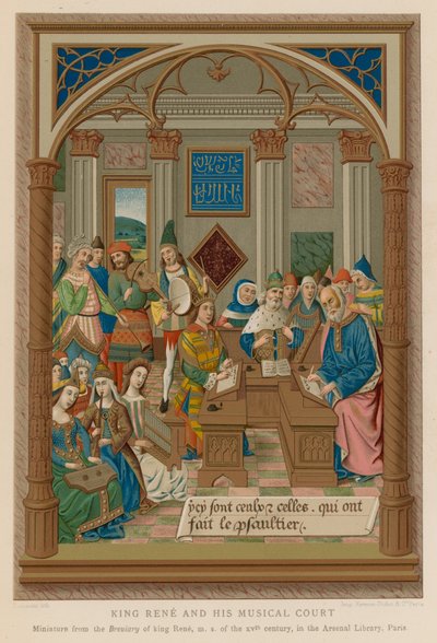 Le roi René et sa cour musicale - French School