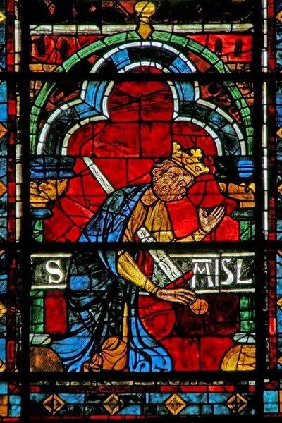 Le roi Saül se suicide - French School