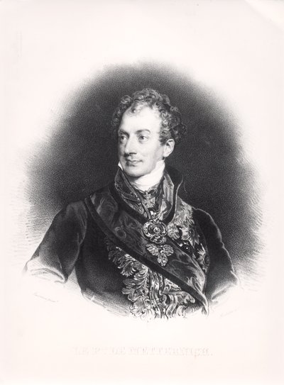 Klemens Wenzel Nepomuk Lothar (1773-1859) Prince de Metternich-Winneburg, c.1815 - French School