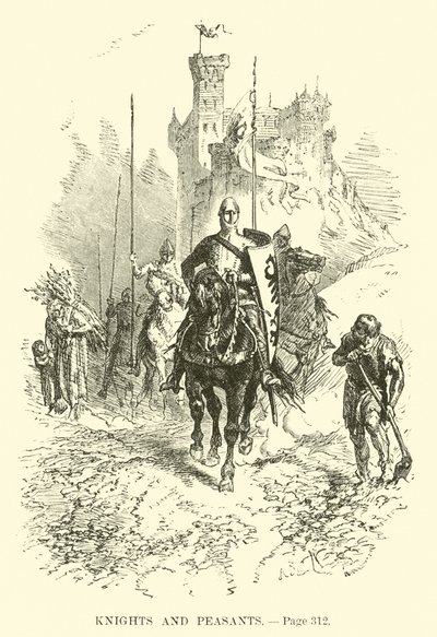 Chevaliers et paysans - French School