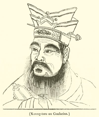 Koung-tseu ou Confucius - French School