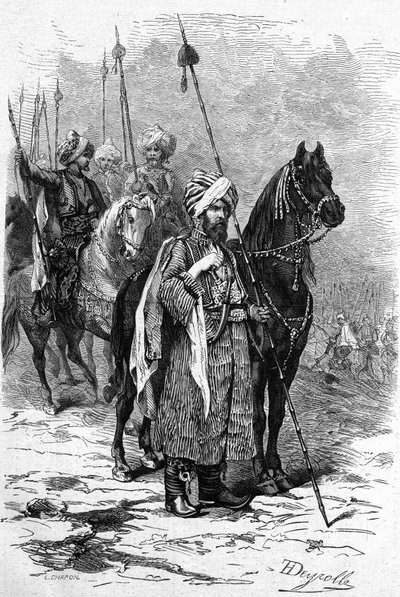 Soldats kurdes en 1877 pendant la guerre d