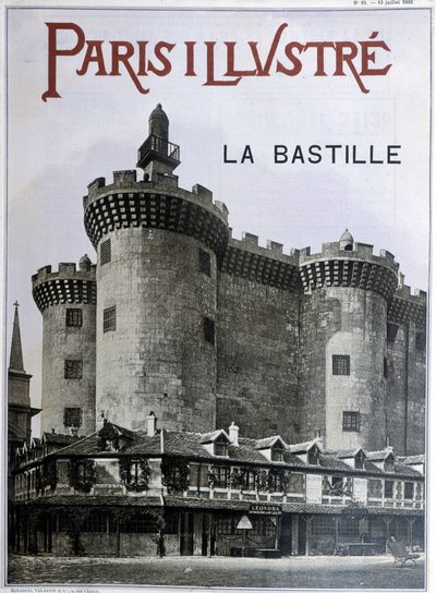 La Bastille. Couverture du journal « Paris illustré » du 13 juillet 1889. - French School