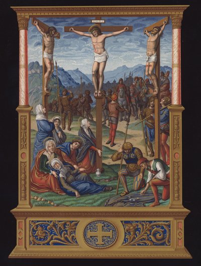La Calvaire, manuscrit français de la fin du XVe siècle - French School