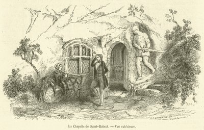 La Chapelle de Saint-Robert, Vue extérieure - French School