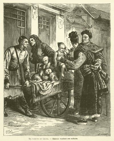 La Famine En Chine - French School