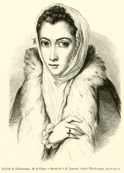 La Fille de Theotocopuli, dit el Greco - French School