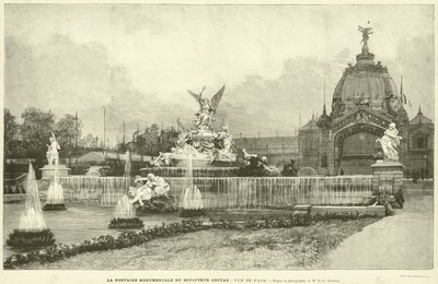 La Fontaine Monumentale du sculpteur Coutan, vue de face, d