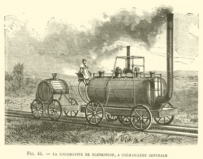 La Locomotive de Blenkinsop, à Crémaillère Centrale - French School