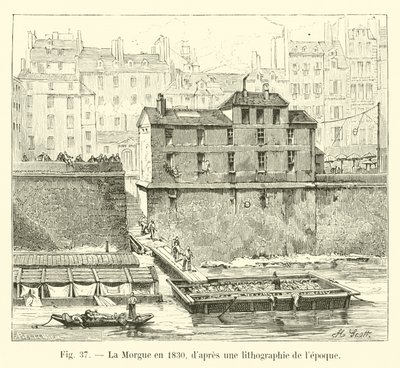 La Morgue en 1830, d