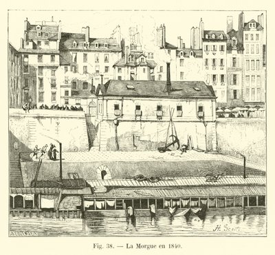 La Morgue en 1840 - French School