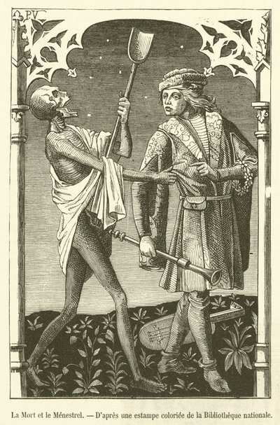 La Mort et le Ménestrel - French School