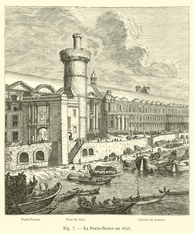 La Porte-Neuve en 1650 - French School