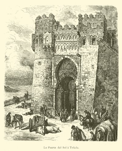 La Puerta del Sol à Tolède - French School