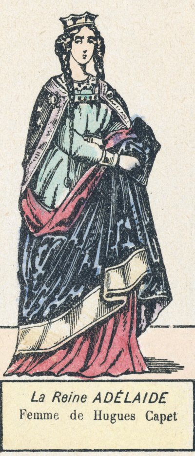 La Reine Adélaïde, Femme de Hugues Capet - French School
