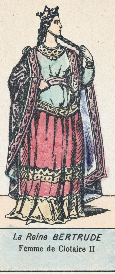 La reine Bertrude, femme de Clotaire II - French School