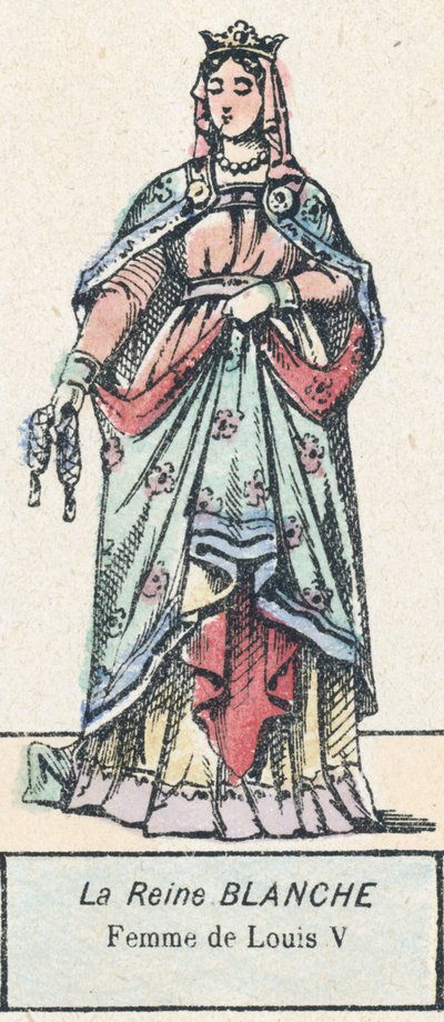 La reine Blanche, femme de Louis V - French School