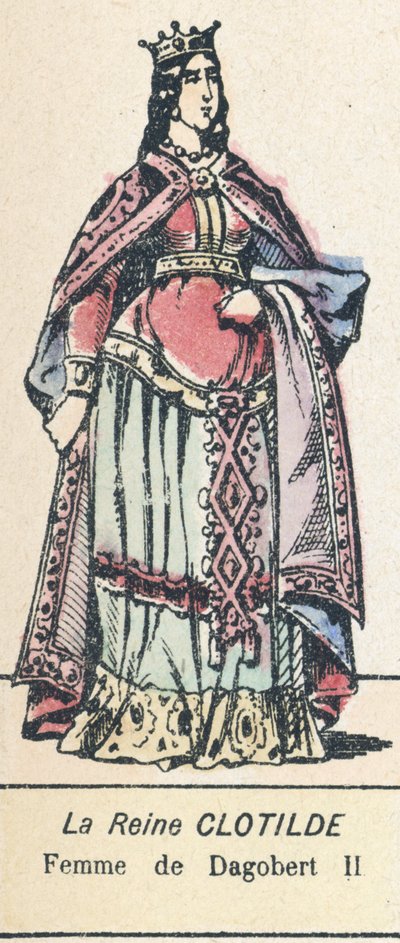 La Reine Clotilde, femme de Dagobert II - French School