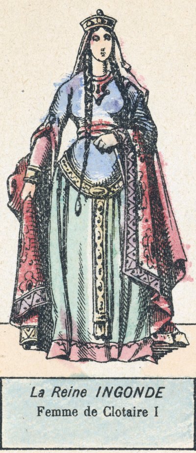 La Reine Ingonde, femme de Clotaire I - French School