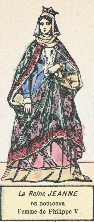 La Reine Jeanne de Boulogne, Femme de Philippe V - French School