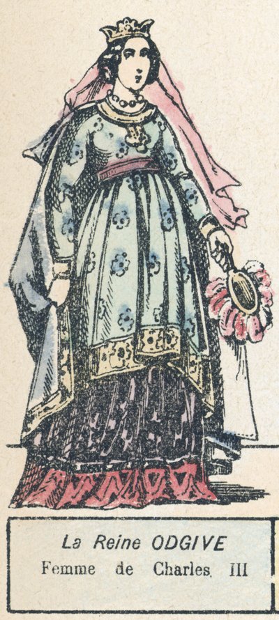 La Reine Odgive, Femme de Charles III - French School