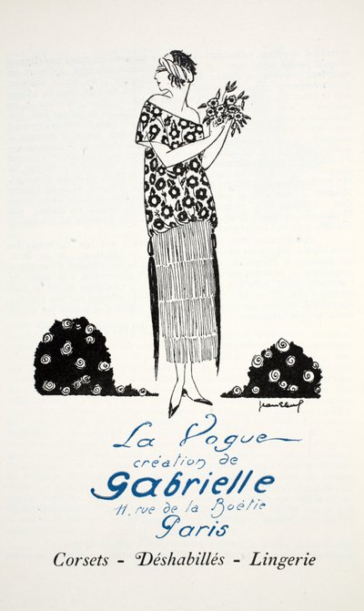 La Vogue création de Gabrielle - French School