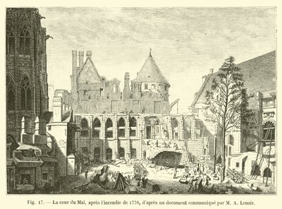 La cour du Mai, après l