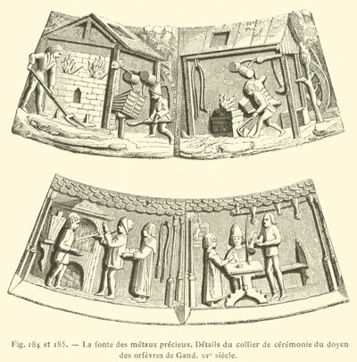 La fonte des métaux précieux - French School