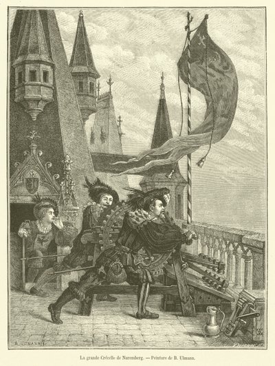 La grande Crécelle de Nuremberg - French School