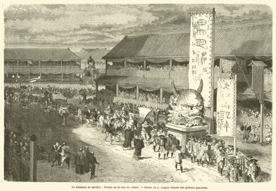 La matsouri de Miodjin, Parade de la tete du demon - French School