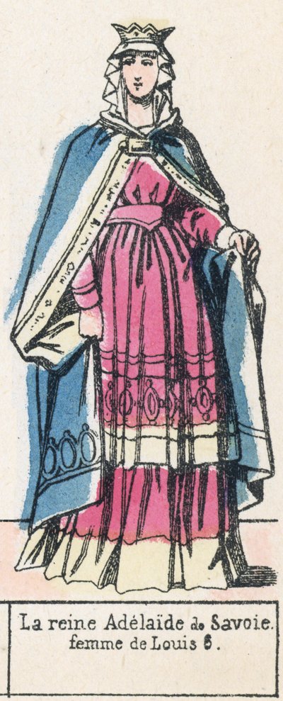 La reine Adélaïde de Savoie, femme de Louis VI - French School