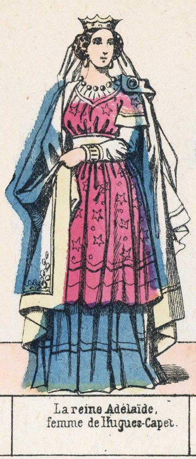La reine Adélaïde, femme de Hugues-Capet - French School