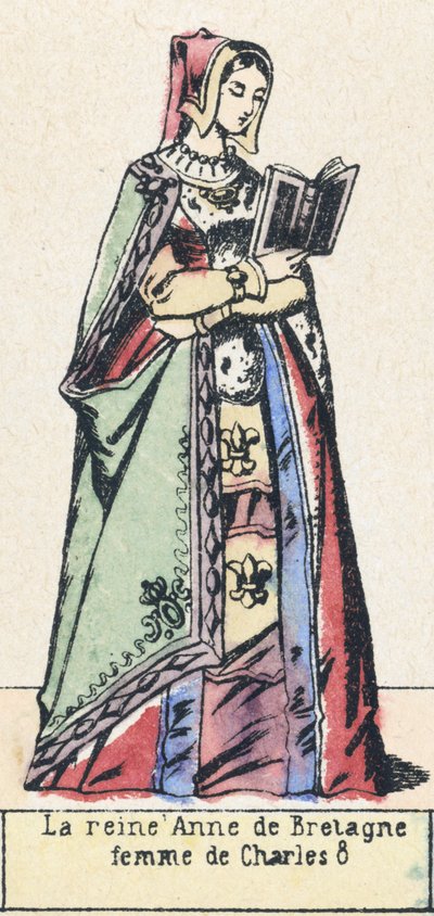 La reine Anne de Bretagne, femme de Charles 8 - French School
