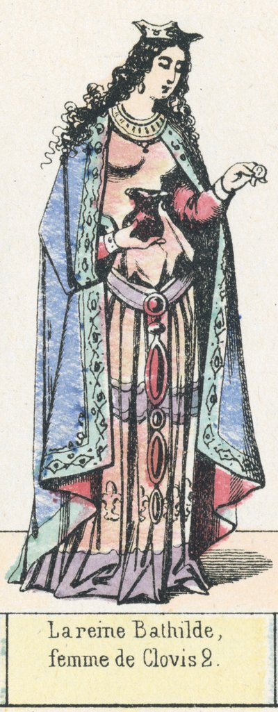 La reine Bathilde, femme de Clovis 2 - French School