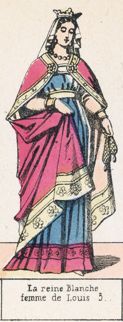 La reine Blanche, femme de Louis V - French School