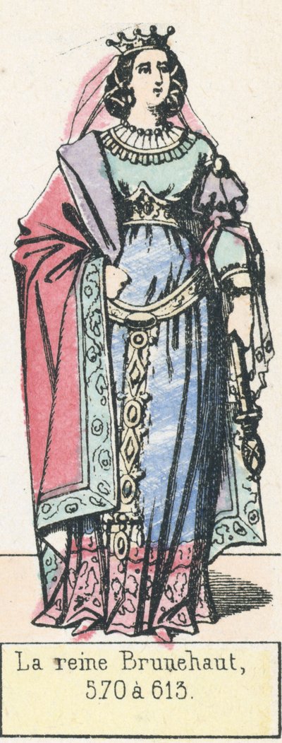 La reine Brunehaut, 570 à 613 - French School