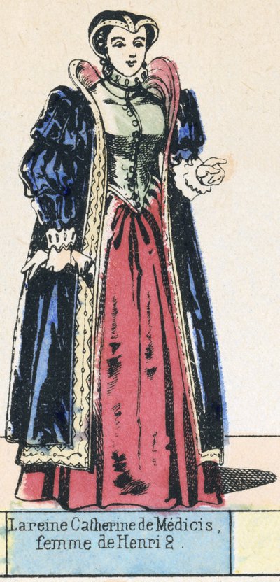 La reine Catherine de Médicis, femme de Henri II - French School