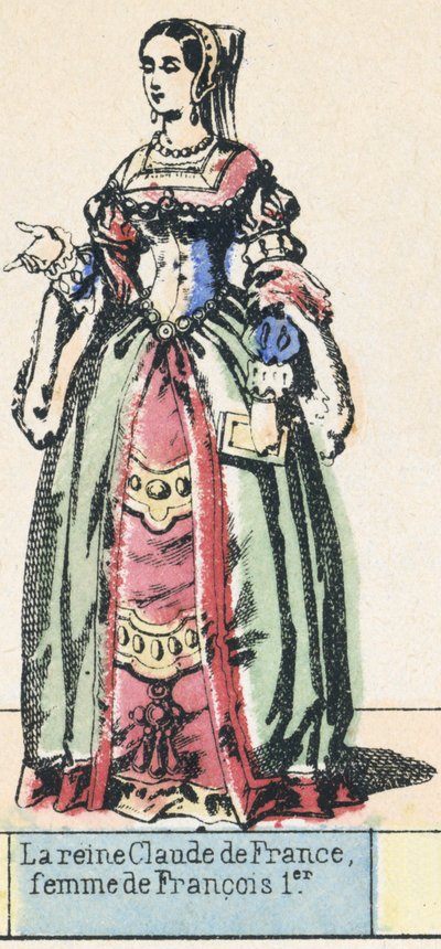 La reine Claude de France, femme de François Ier - French School