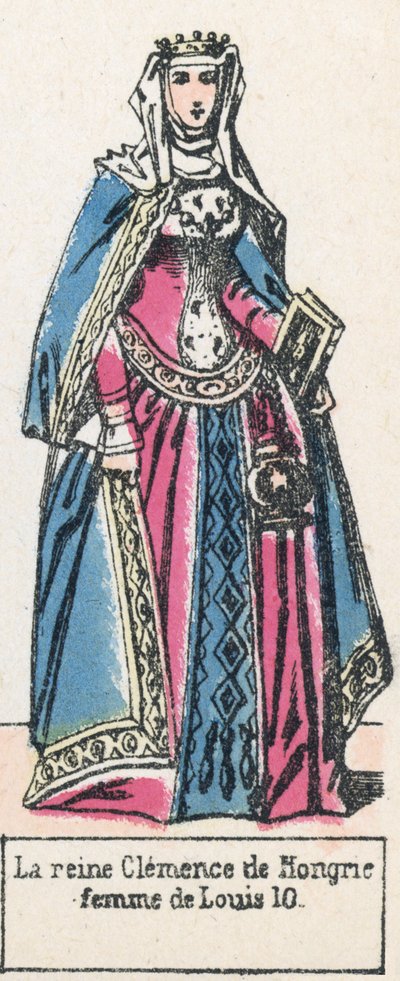 La reine Clémence de Hongrie, femme de Louis X - French School